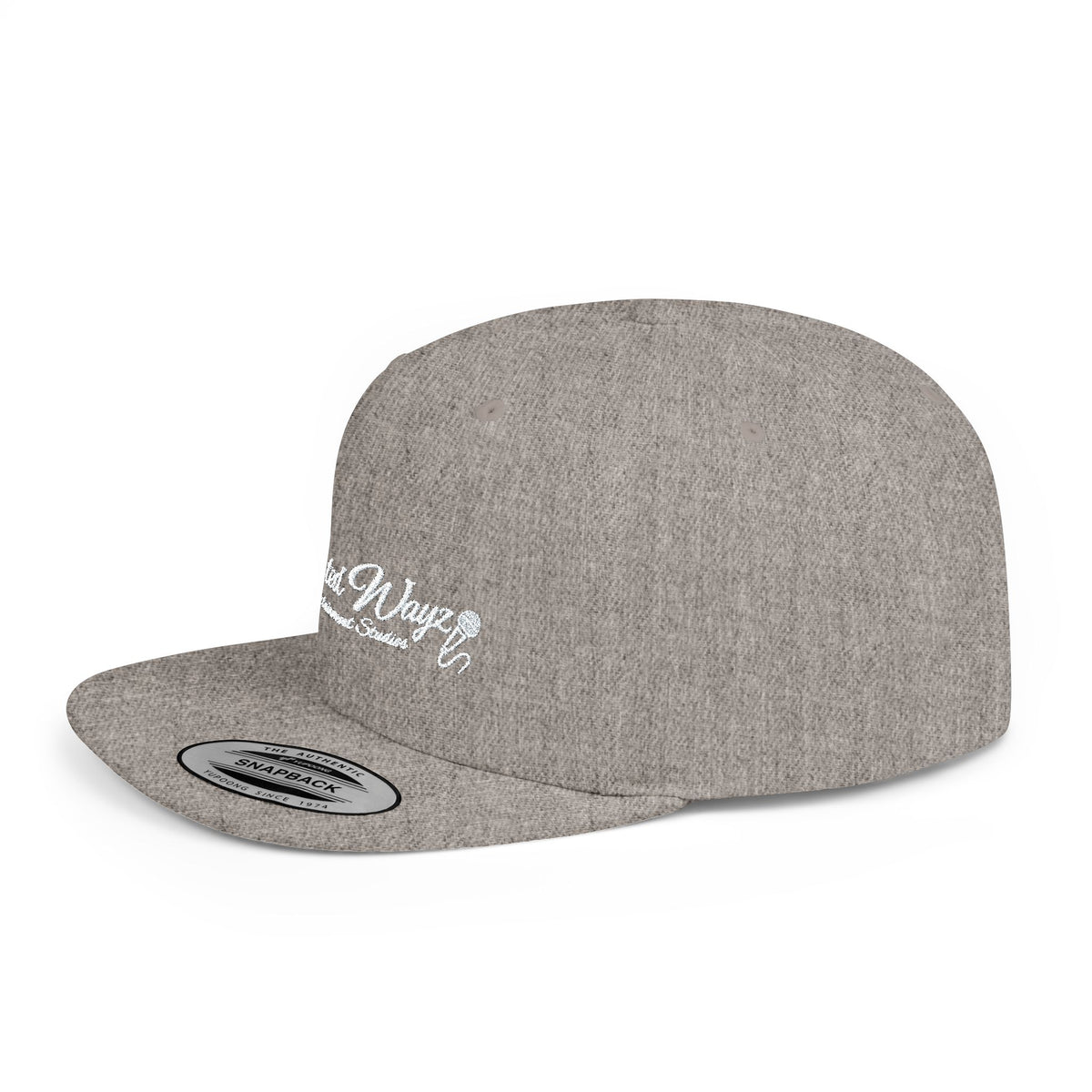 Elevated Wayz Script Logo Flat Bill Snapback Hat