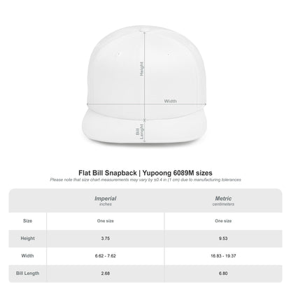 Elevated Wayz Script Logo Flat Bill Snapback Hat