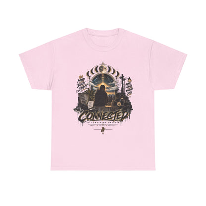 Connected Graphic Tee — Retro Spiritual Explorer T-Shirt