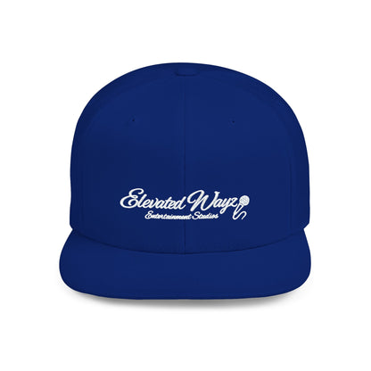 Elevated Wayz Script Logo Flat Bill Snapback Hat