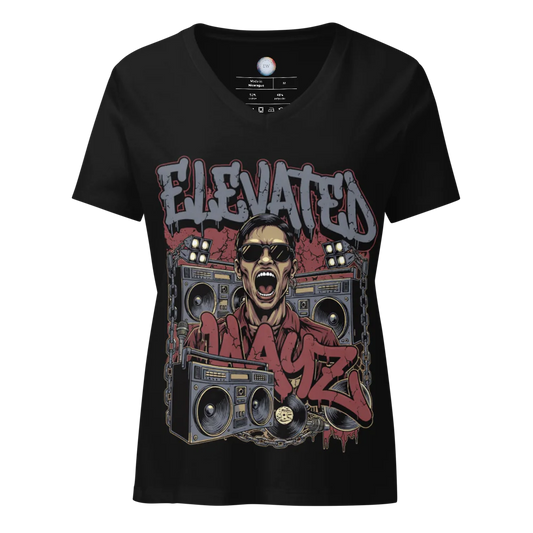 Women's Relaxed V-Neck T-Shirt | Bella Canvas 6405CVC