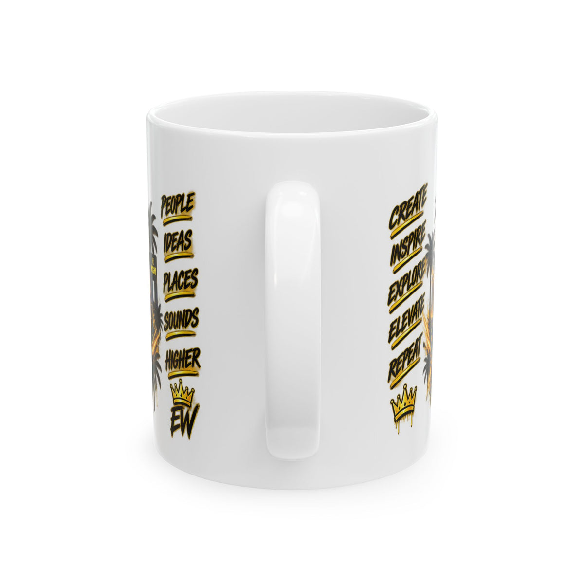 Elevated Wayz Crown Logo Mug | Las Vegas Streetwear Coffee Cup