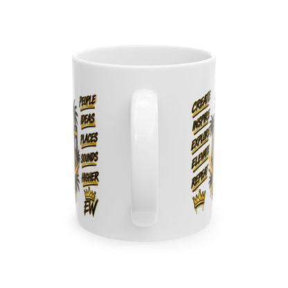Elevated Wayz Crown Logo Mug | Las Vegas Streetwear Coffee Cup