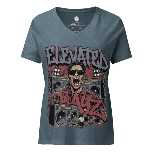 Women's Relaxed V-Neck T-Shirt | Bella Canvas 6405CVC